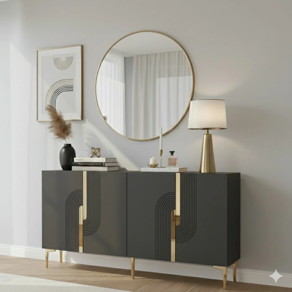 Konsol Skye Decor, Meyra 150, antracit, ari