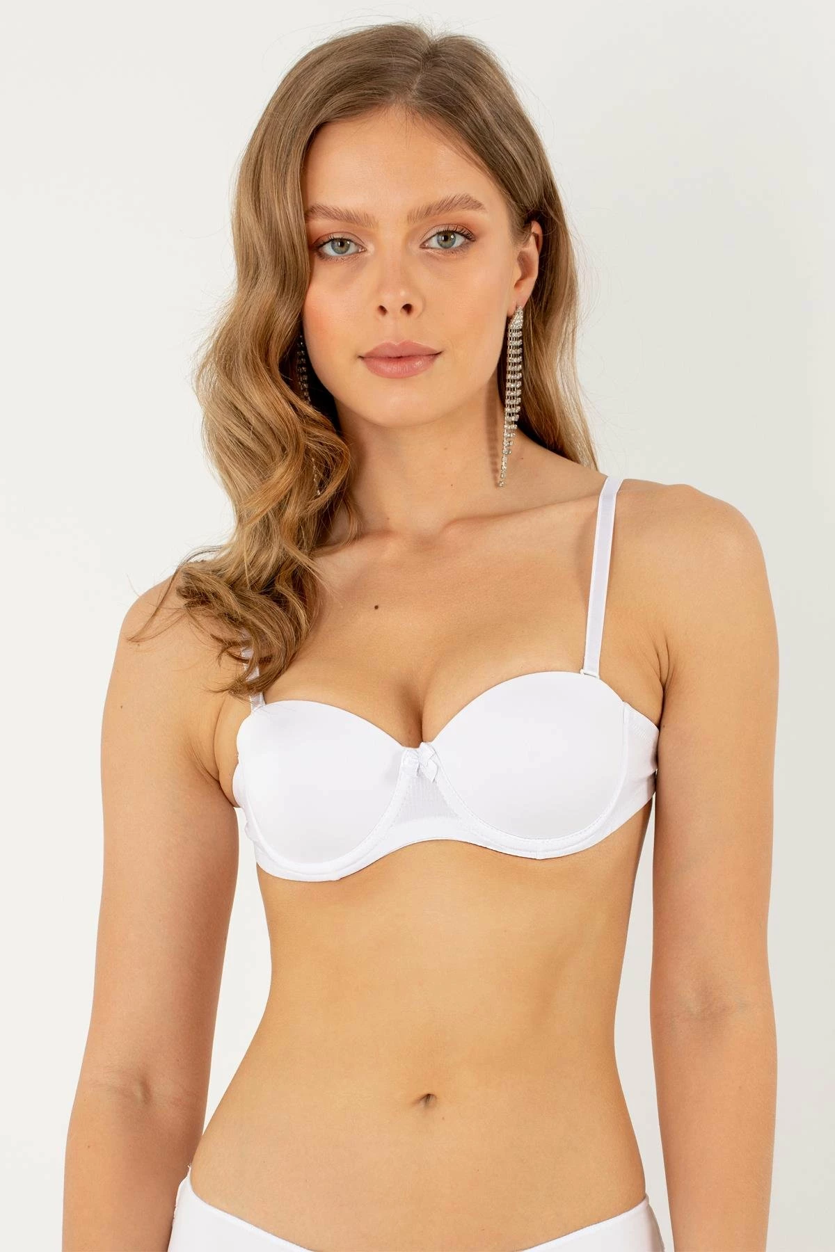 Sytjena push-up me hapje përpara, e bardhë, Jumeon, 148-007450