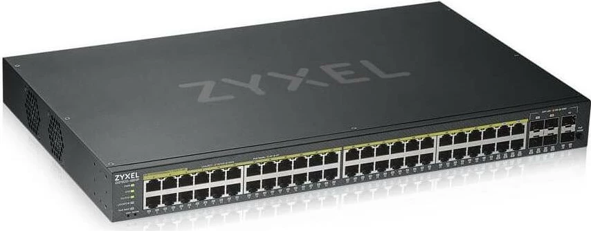 Switch Zyxel GS1920-48HP V2, 48 porte LAN, PoE, për RACK 19"