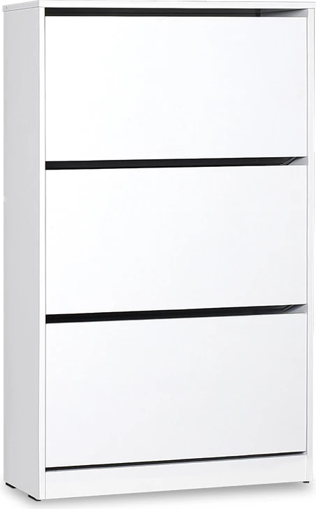 Dollap këpucësh 18 palë, ngjyrë bardhë, 73x26x119cm