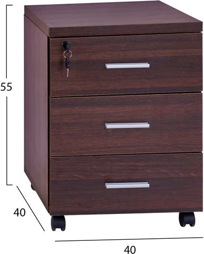 Sirtar profesional për zyre, ngjyrë wenge, FH2048.12, 40x40x55 cm