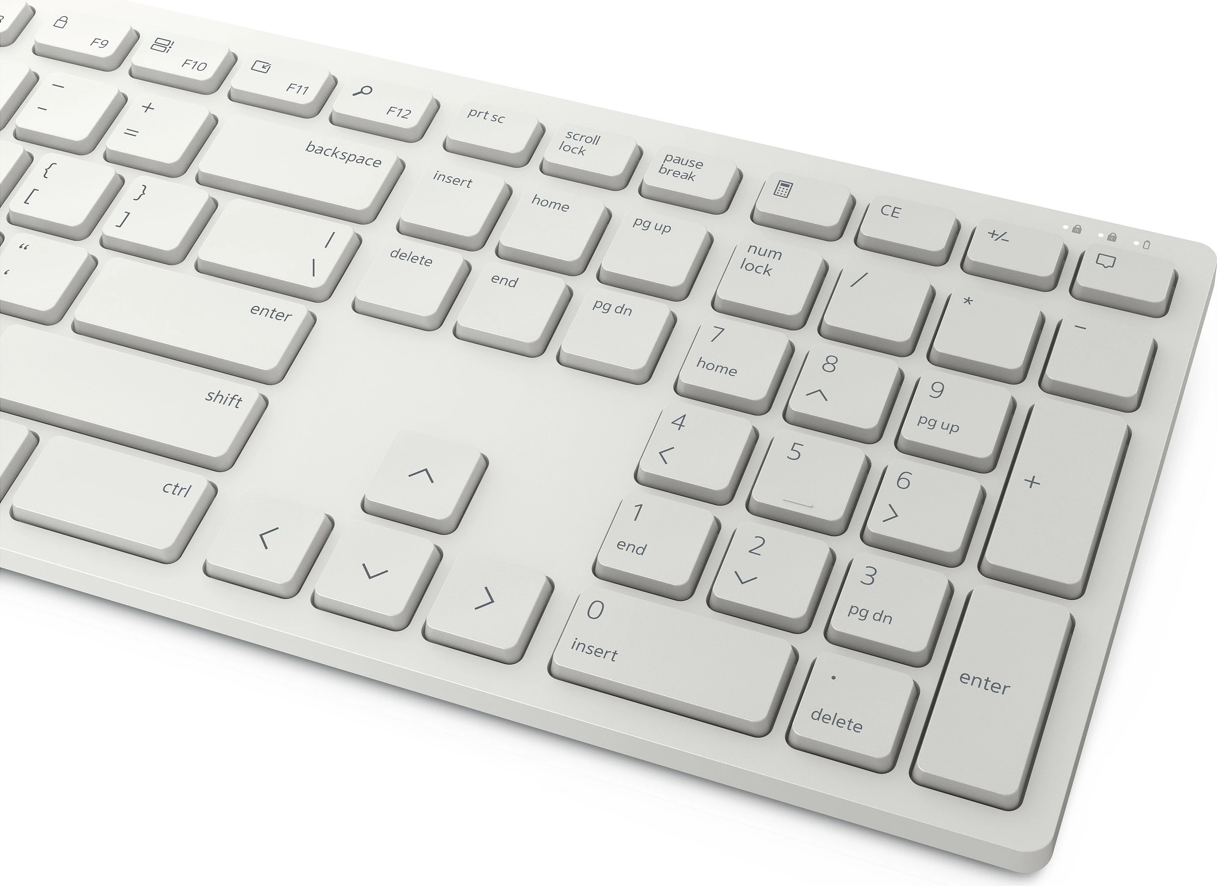 Set tastierë + maus wireless Dell KM5221W, QWERTZ, full-size, 1600 DPI, i bardhë