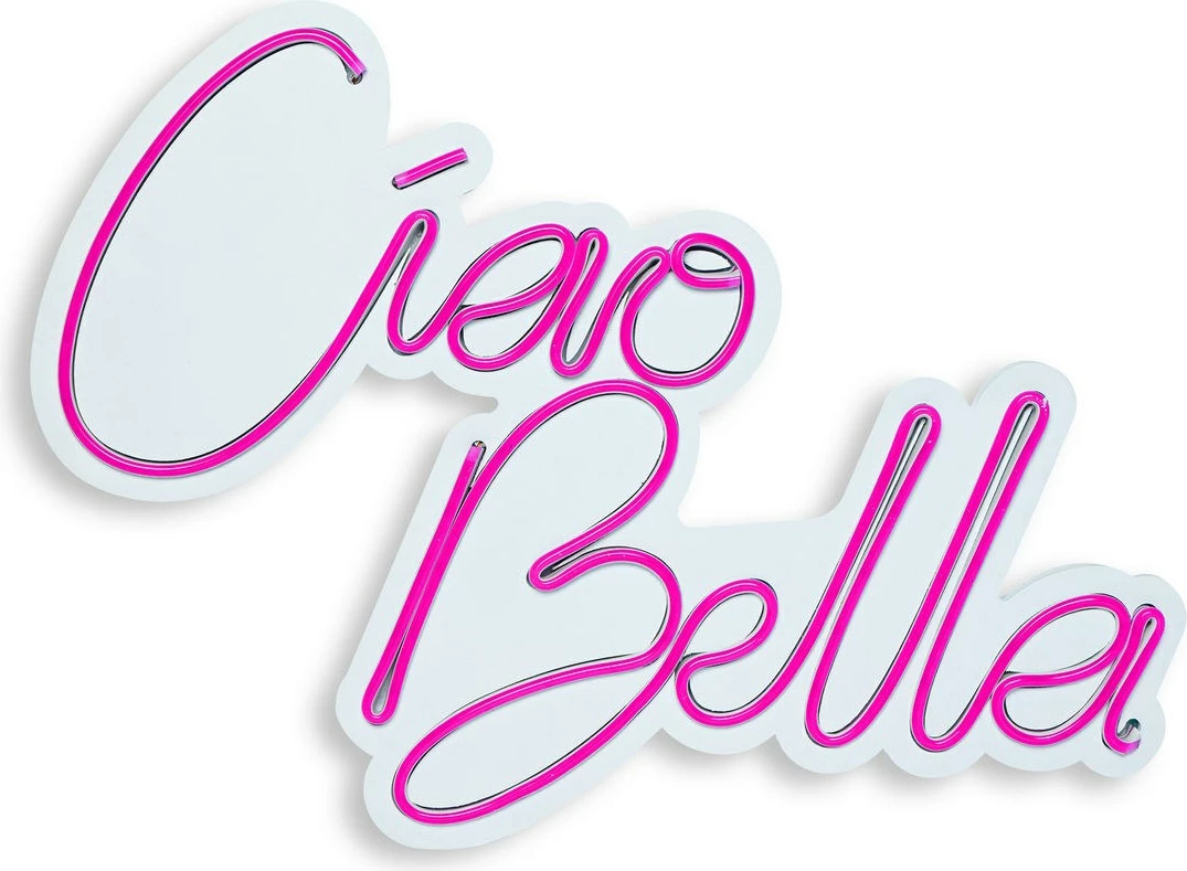 Dekor dritash LED plastike, Ciao Bella, rozë