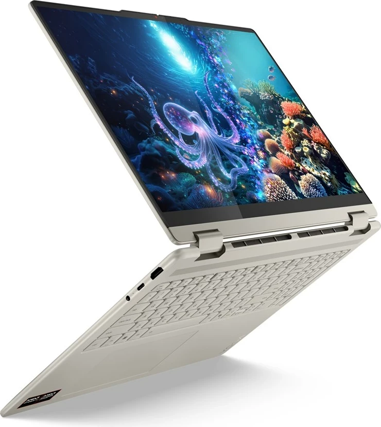 Kompjuter Lenovo Yoga 7 2-në-1, 16", AMD Ryzen AI 7 350, 16 GB RAM, 512 GB SSD, Touchscreen, Argjend