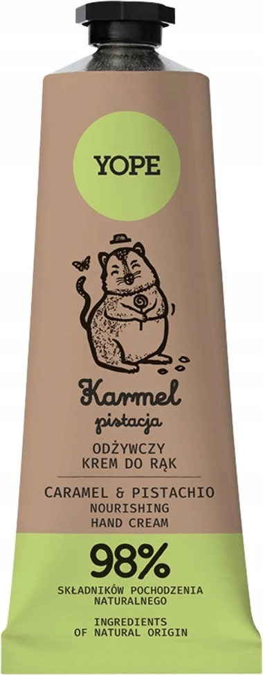 Krem për duar për femra Yope Caramel & Pistachio, 50ml