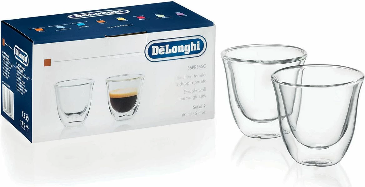 Gotë termike DeLonghi Thermoglas 5513214591 60 ml transparente set 2 copë