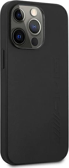 Mbështjellës Mercedes AMG AMHCP14XDOLBK për iPhone 14 Pro Max 6.7", lëkurë, i zi