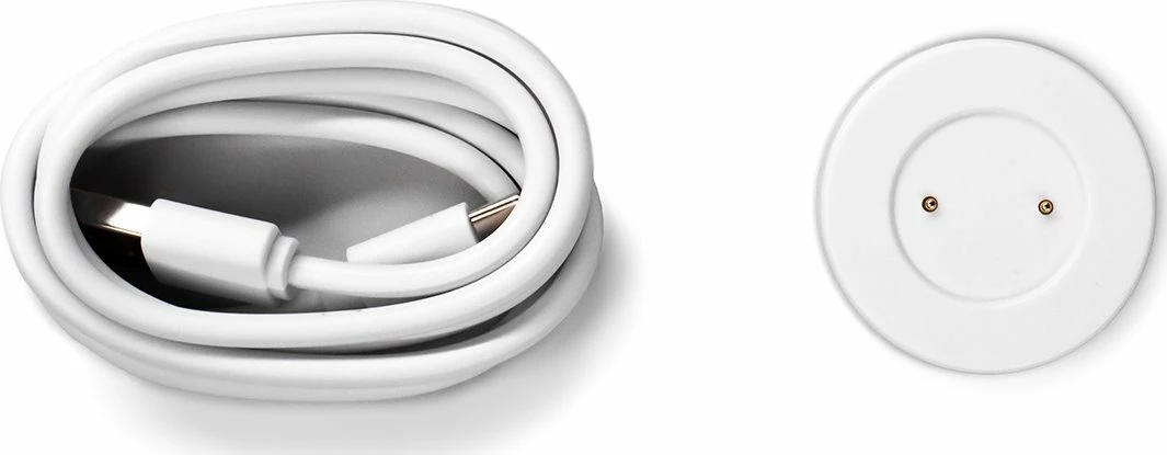 Karikues wireless Hurtel për smartwatch Huawei, magnetik, USB-C, kabllo USB-A–USB-C 1m, i bardhë