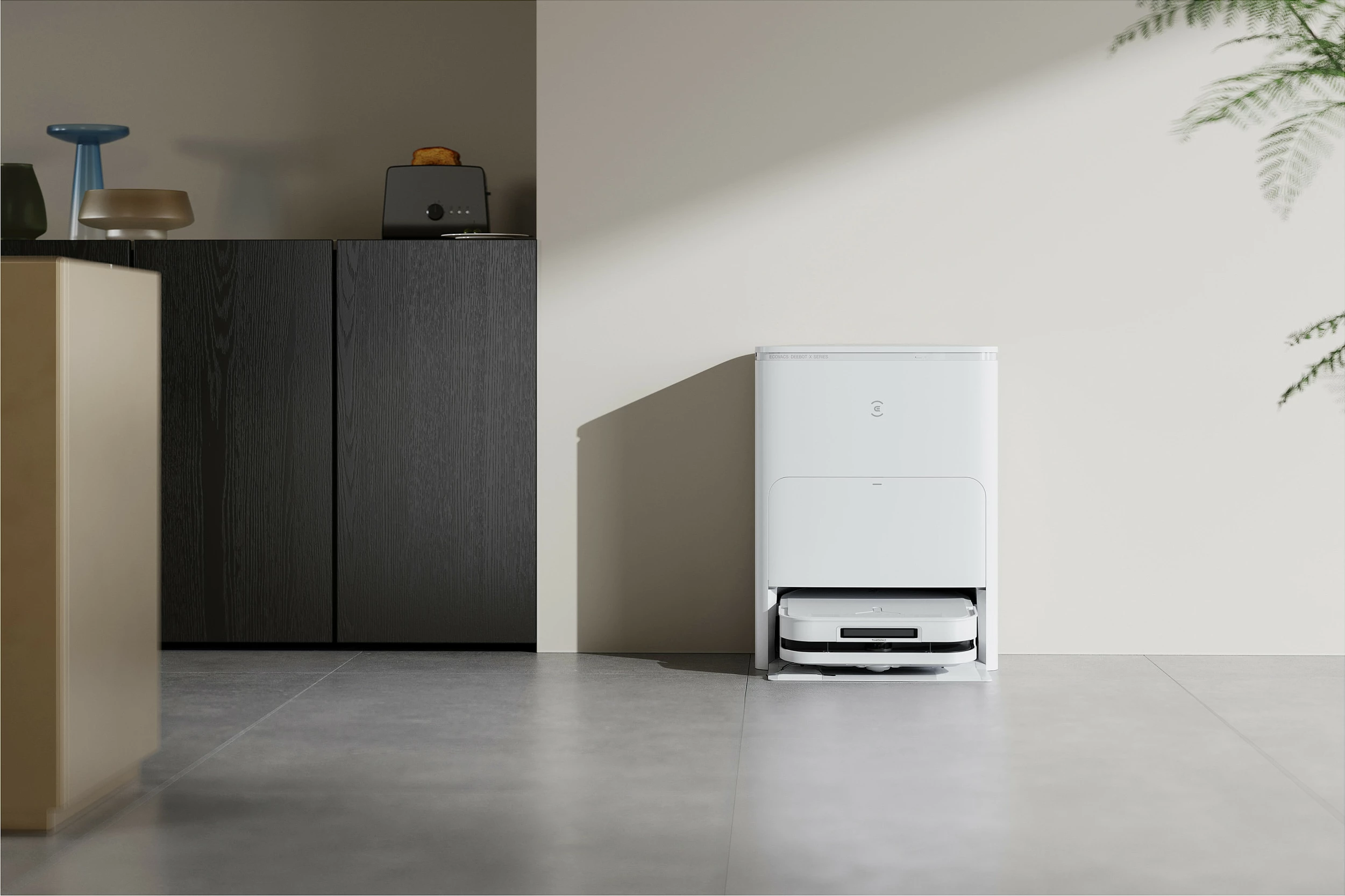 Robot fshesë Ecovacs Deebot X5 Omni, pa qese, stacion me qese pluhuri 3.5 L, fshirje e lagët, e bardhë