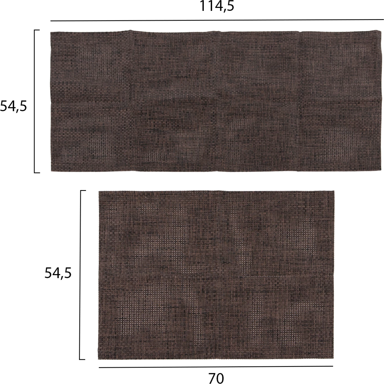 Pëlhurë zëvendësuese Textilene për shezlong AIGAIO, ngjyrë zi-kafe, FH5888.10