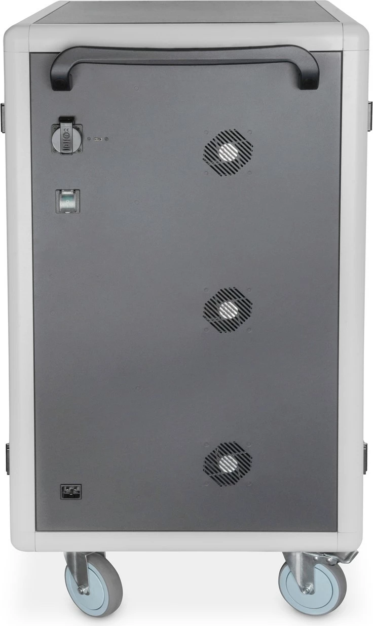 Kasë karikimi Digitus për 30 laptopë/tabletë deri 15.6", USB-C, e zezë