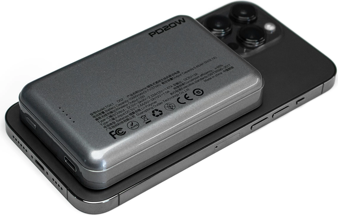 Power bank Dudao TGK1, 10000mAh, MagSafe wireless, 20W, i zi
