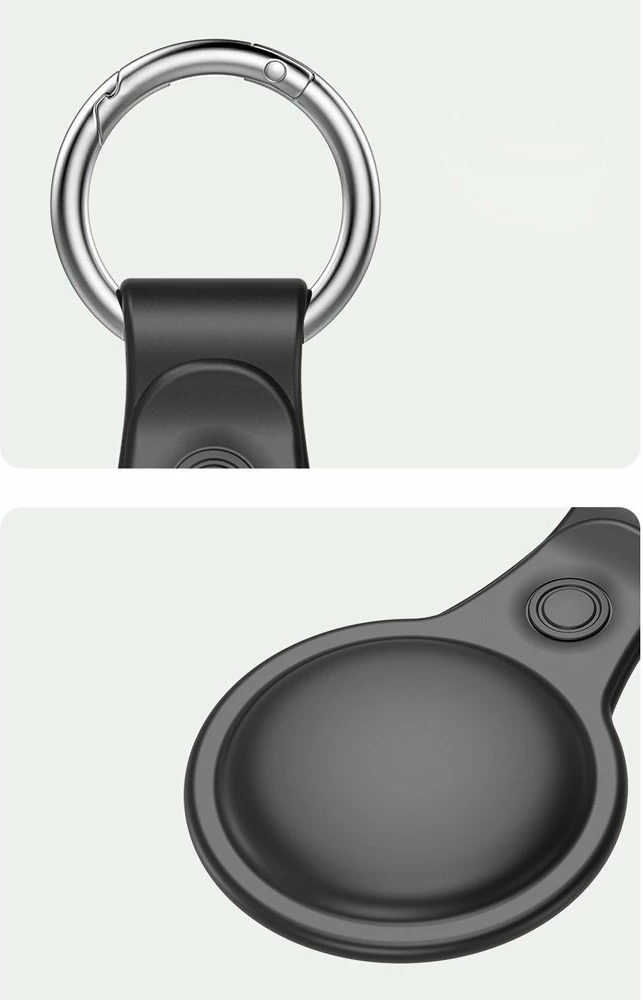 Mbështjellës silikon Dux Ducis për AirTag, set 4 copë, e zezë/e gjelbër/rozë/blu