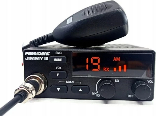 Radio CB PRESIDENT Jimmy III, AM/FM, e zezë