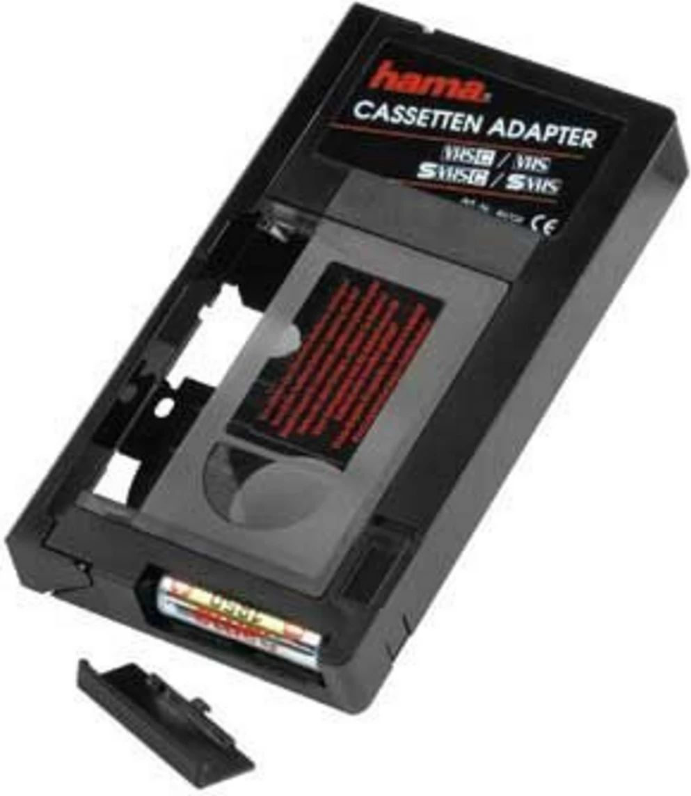 Adapter kasete VHS-C në VHS, Hama 00044704, për VHS-C/S-VHS-C, i zi