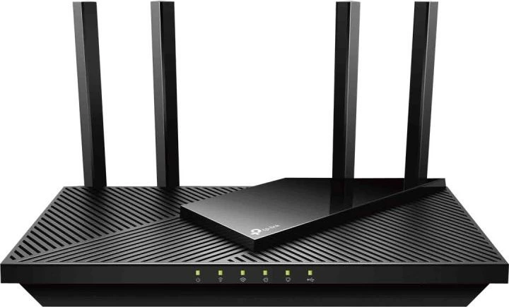 Ruter Wi‑Fi 6, TP-Link Archer AX55 AX3000, Gigabit, 4 antena, USB 3.0, e zezë