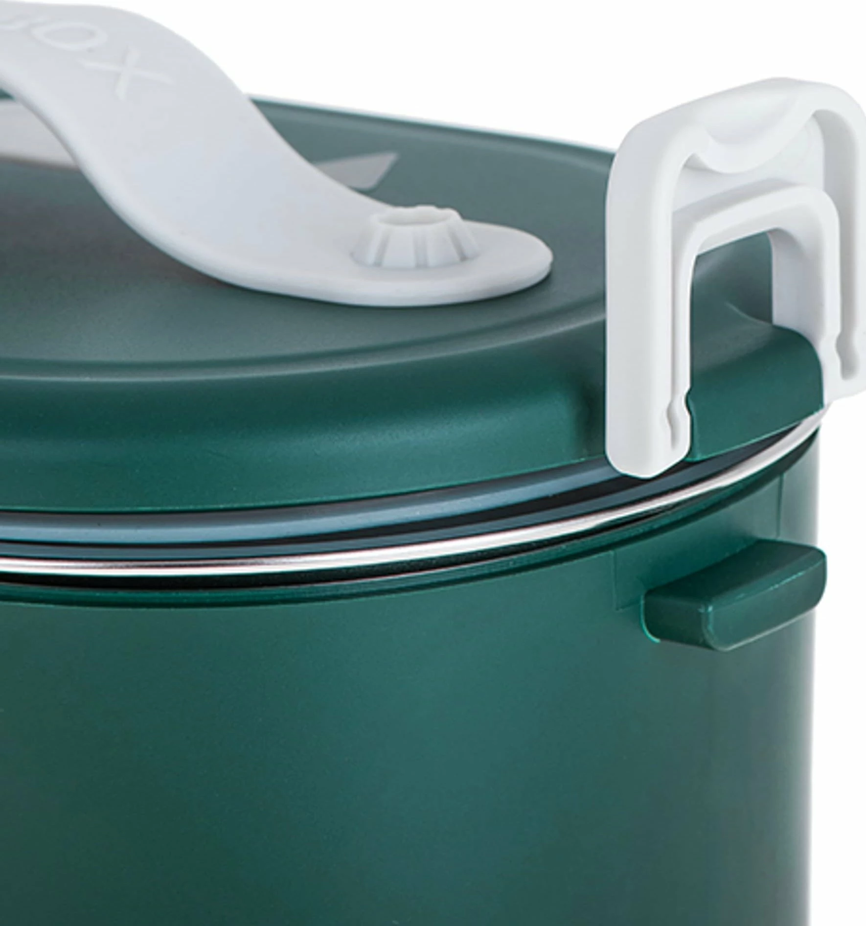 Enë ushqimi elektrike Adler AD 4505, 0.8 L, inox SUS304, ngrohëse, jeshile, me lugë