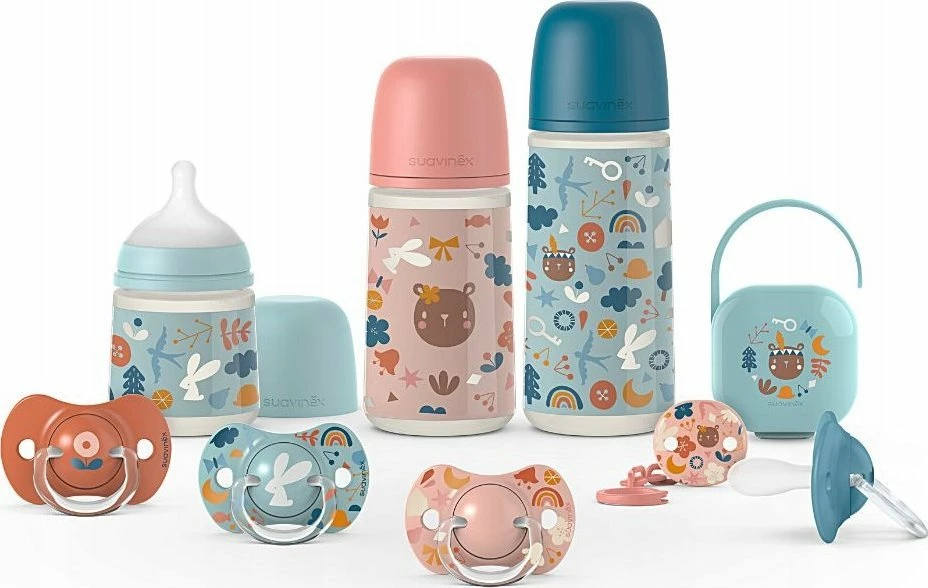 Kapëse biberoni Forofis Forest, BPA-free, blu