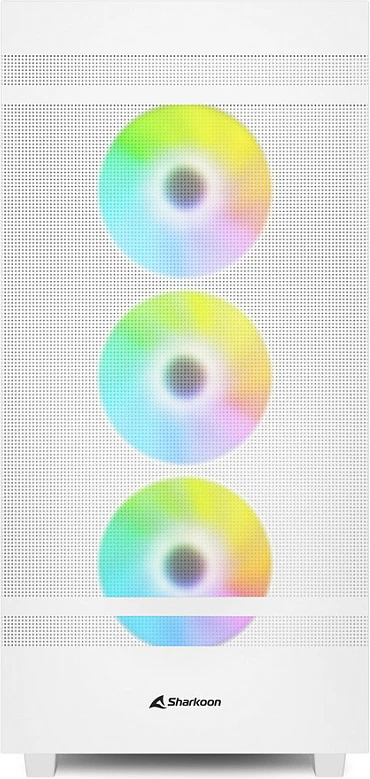 Kasë Sharkoon Rebel C50 RGB midi, e bardhë