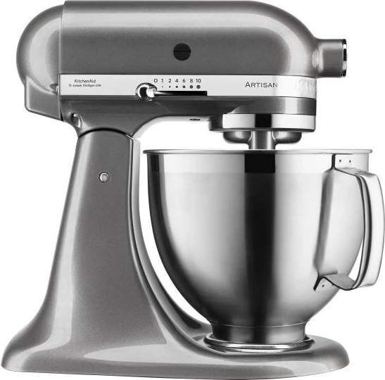 Mikser i qëndrueshëm KitchenAid Artisan 5KSM185PSEMS 4.8L, Medallion Silver
