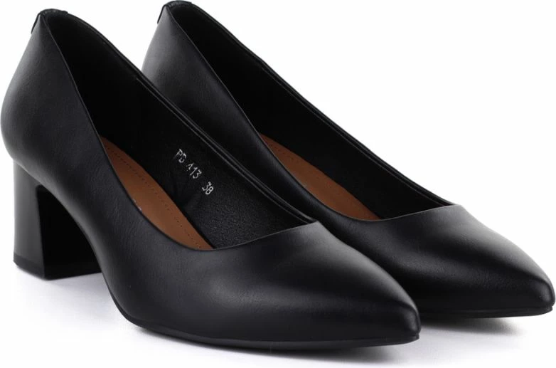 Këpucë me take për femra Sergio Leone PB413, të zeza