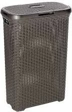 Shportë rrobash Curver Style 46793 40L, me kapak, plastike, kafe