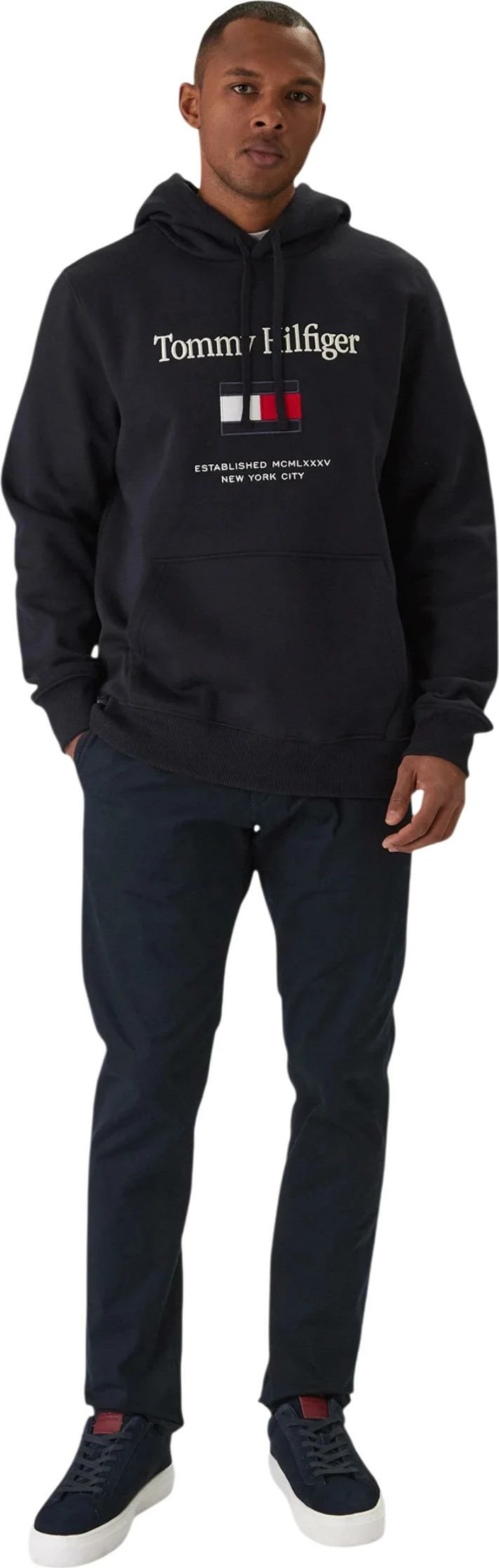 Duks me kapuç për meshkuj Tommy Hilfiger MW0MW42735, blu navy [Madhësia: L]