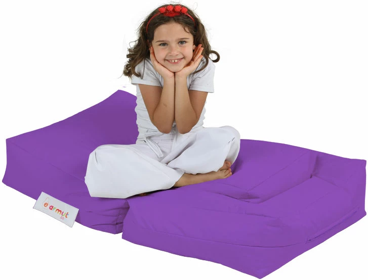 Set karrige dhe pouffe për fëmijë, ngjyrë vjollcë, për kopsht
