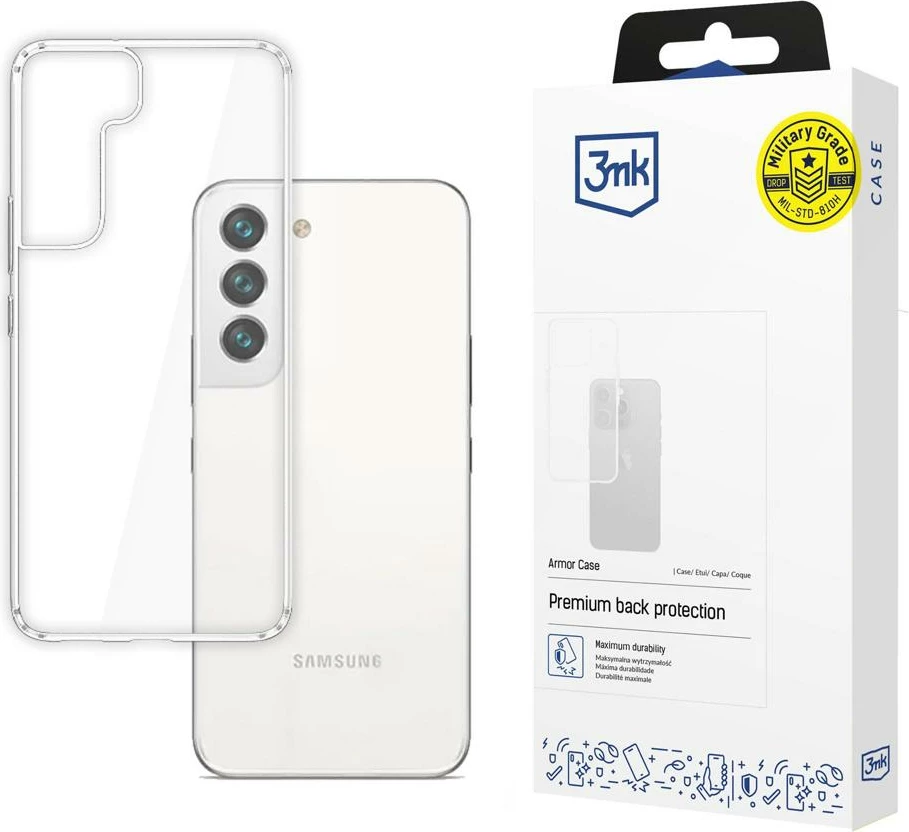 Mbështjellës 3mk Armor Case për Samsung Galaxy S22, Transparent