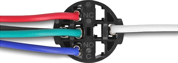 Konektor me kabllo DeLOCK për taster/switch 16 mm, 5 Pin, IP65, 230 V, 3 A, i zi