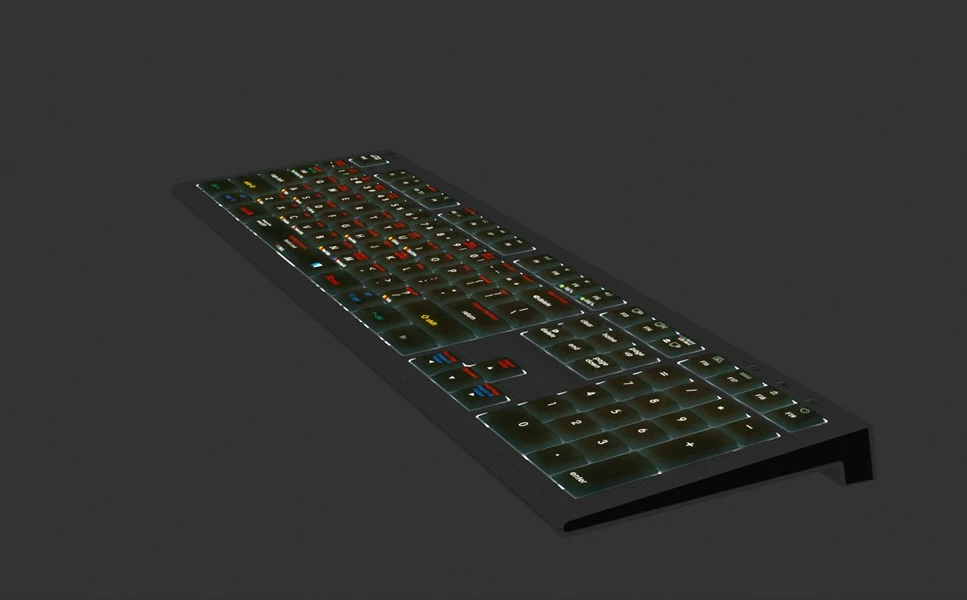 Tastierë LogicKeyboard Astra 2 macOS X, UK layout, me shkurtesa, e zezë