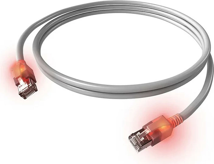 Kabëll rrjeti EasyLan CS1OAADAD0015, Cat6a S/FTP, 1.5 m, PoE++, RJ45-RJ45, gri