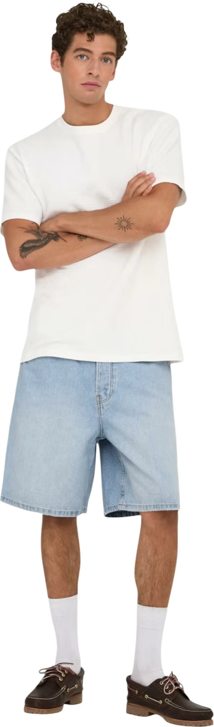 Shorce për meshkuj Only & Sons ONSFADE LB 3155 TAI, xhins i çelët [Madhësia: L]
