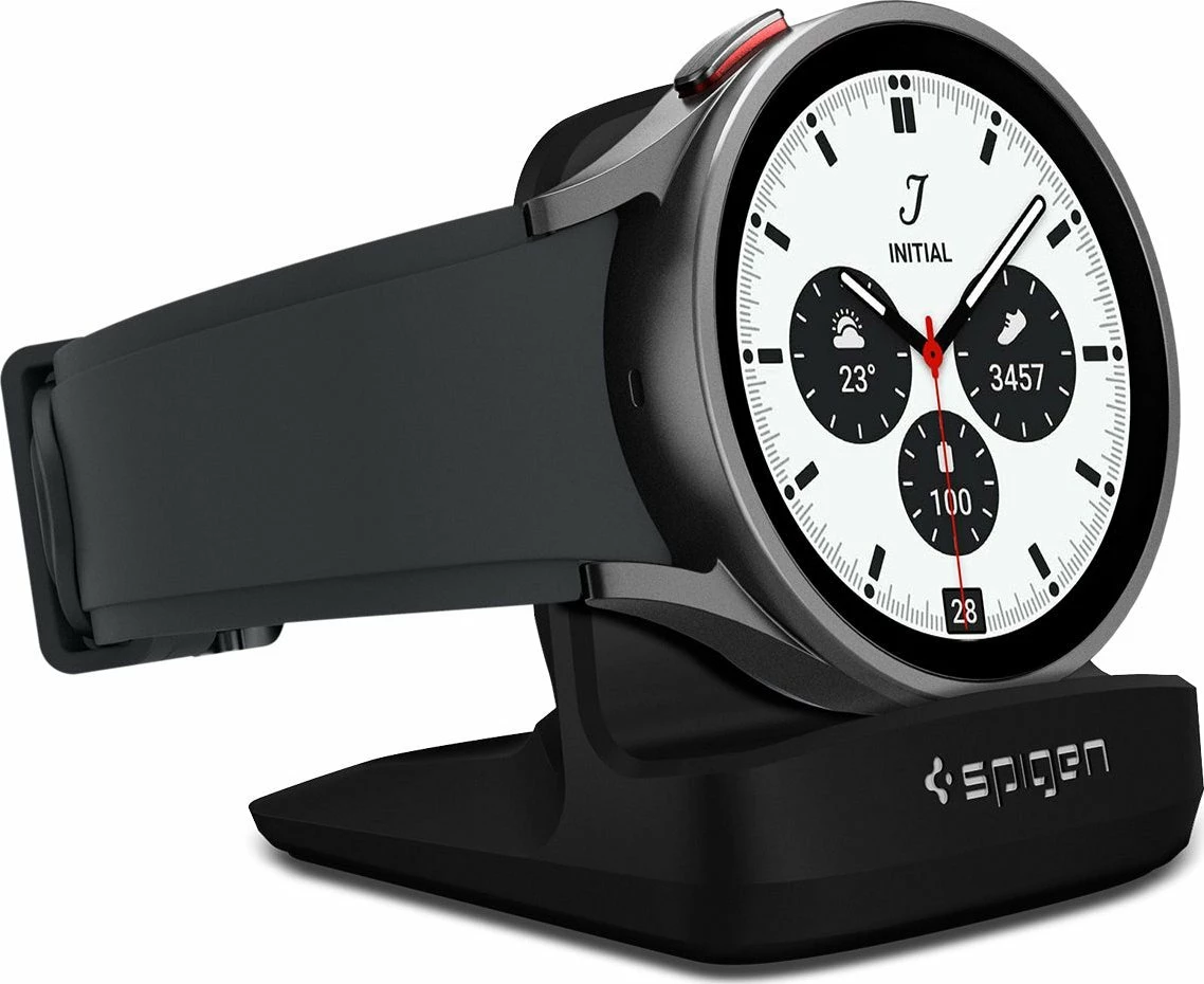 Stacion docking për smartwatch Spigen Night Stand S353 për Samsung Galaxy Watch 6/6 Classic/5/5 Pro, i zi