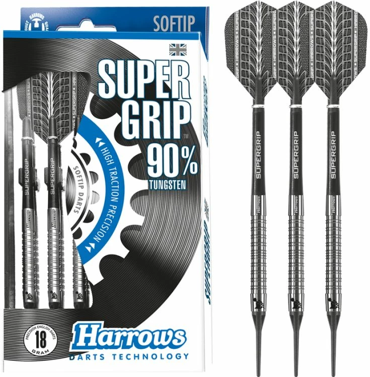 Shigjeta softip Harrows, unisex, të zeza/gri [Pesha: 18 g]