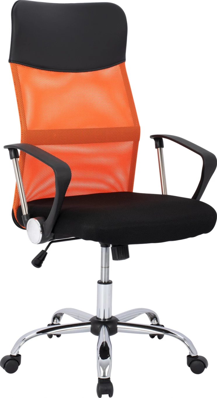 Karrige për zyre FH1000.02, e zezë/e portokalltë