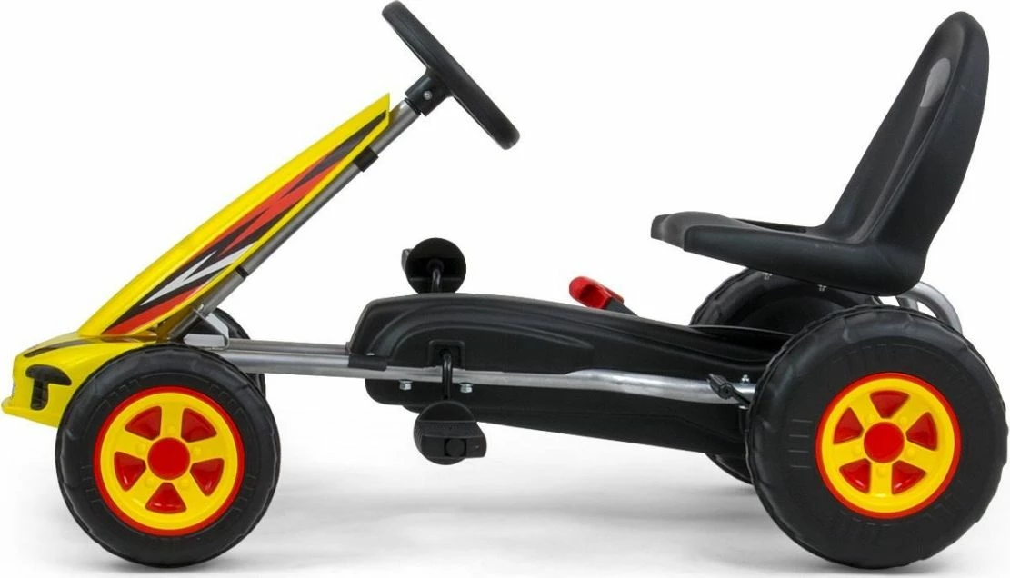 Gokart me pedale Milly Mally Viper, 4 rrota, 3+ vjeç, 30 kg max, rozë