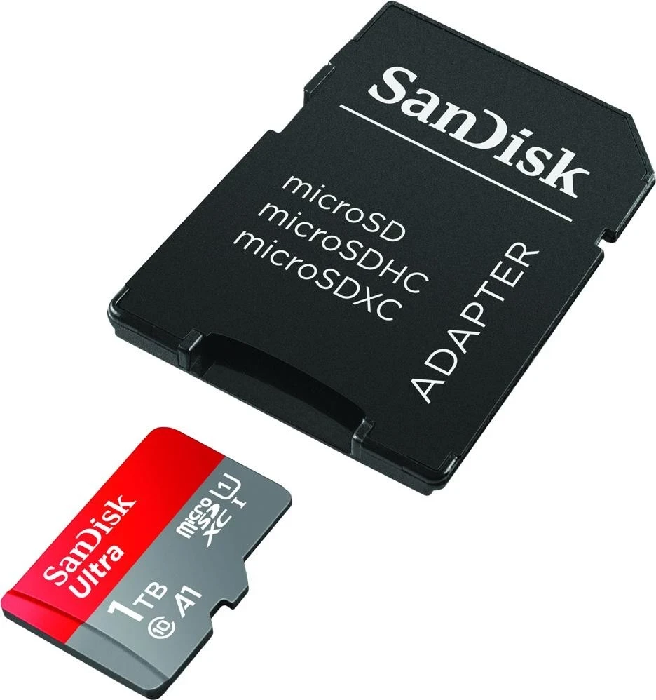Kartë e memories Ultra SanDisk, microSDXC, 1TB + përshtatës