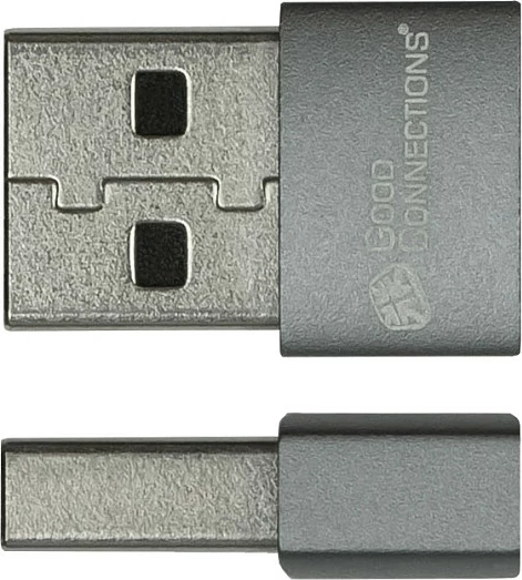 Adapter USB-A në USB-C GoodConnections, USB 2.0, set 2 copë, gri