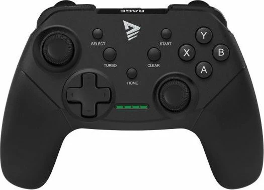 Kontrollues lojërash Savio Rage Wireless, pa kabllo 2.4GHz, për PC/PS3, me vibrim, i zi