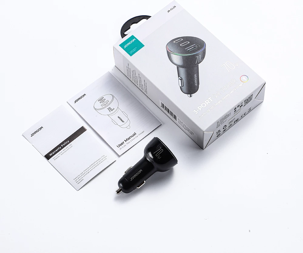 Karikues veture Joyroom JR-CL26, 70W, 3 porta (USB, 2x USB-C), i zi