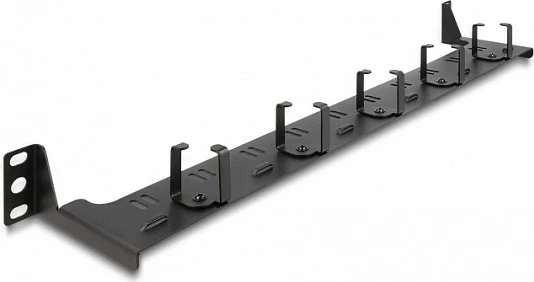 Panel drejtimi kabllosh fiber optike DeLOCK 19" 1U për rack, metal, i zi