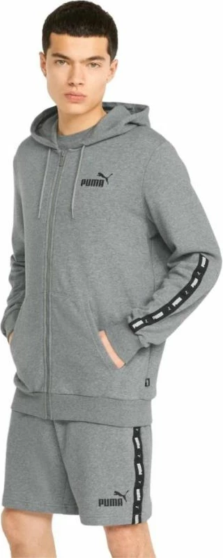 Duks me kapuç Puma, gri [Madhësia: M]
