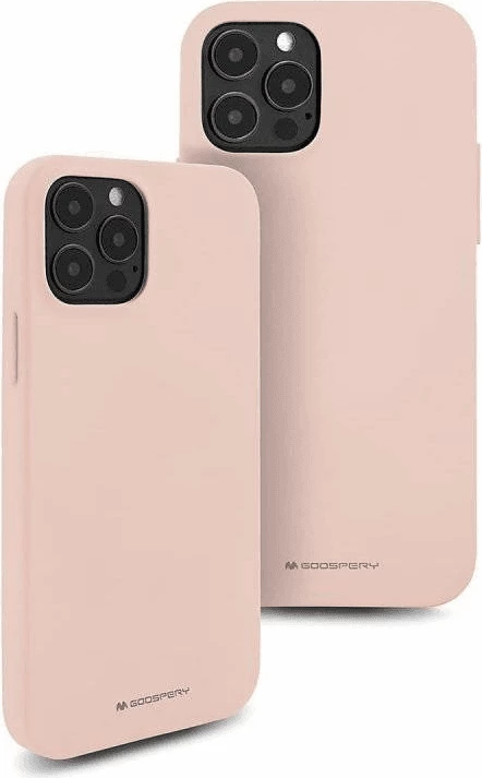 Mbështjellës Goospery 18175 Soft Feeling Silicone për iPhone 15, silikon, beige