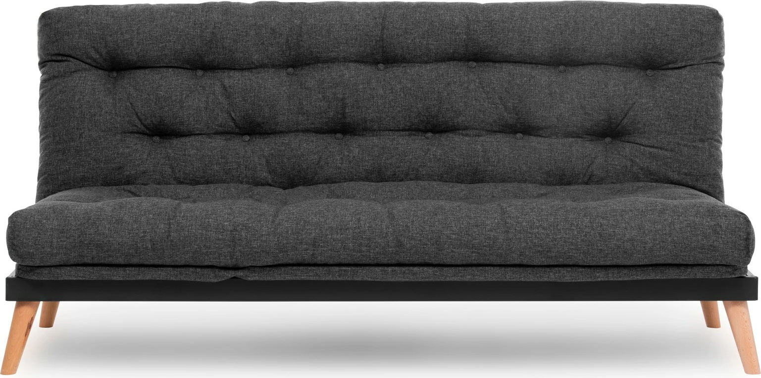 Divan-krevat treshe, Atelier del Sofa, Saki, ngjyrë gri e errët