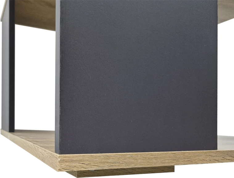 Tavolinë kafeje Zelegan, sonoma-antracit, 60x60x39cm