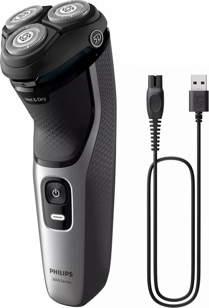 Makinë rroje Philips Series 3000 S3143/00, e thatë dhe e lagësht, 60 min, zezë/argjend