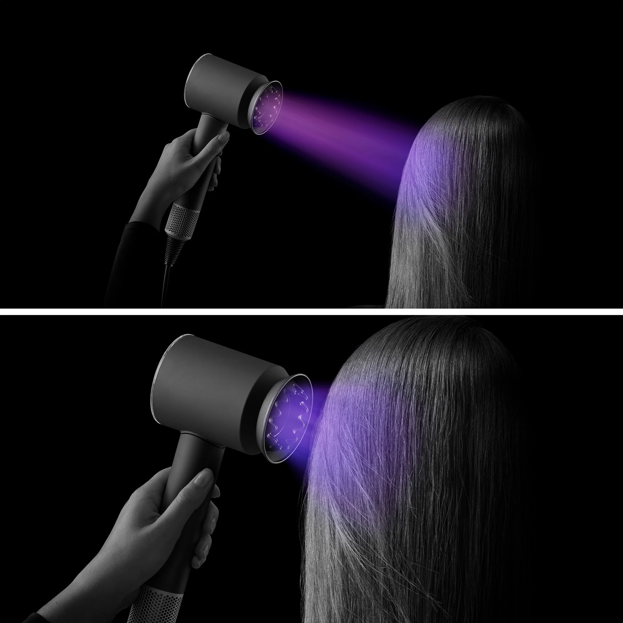 Tharëse flokësh Dyson Supersonic Nural, 1600 W, 13.3 l/s, Blu, Portokalli