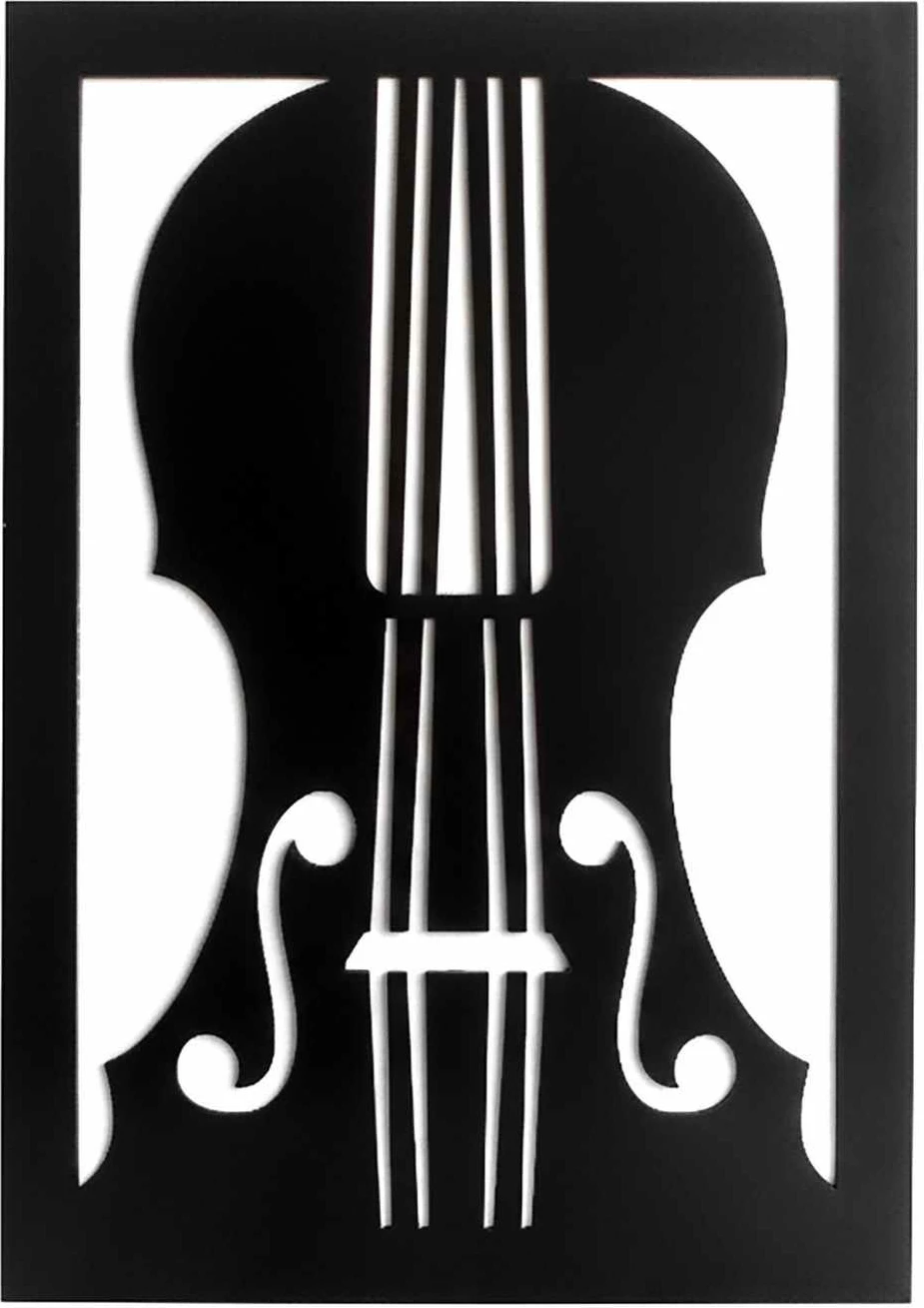 Pikturë dekorative me kornizë MDF, violinë, Wallity