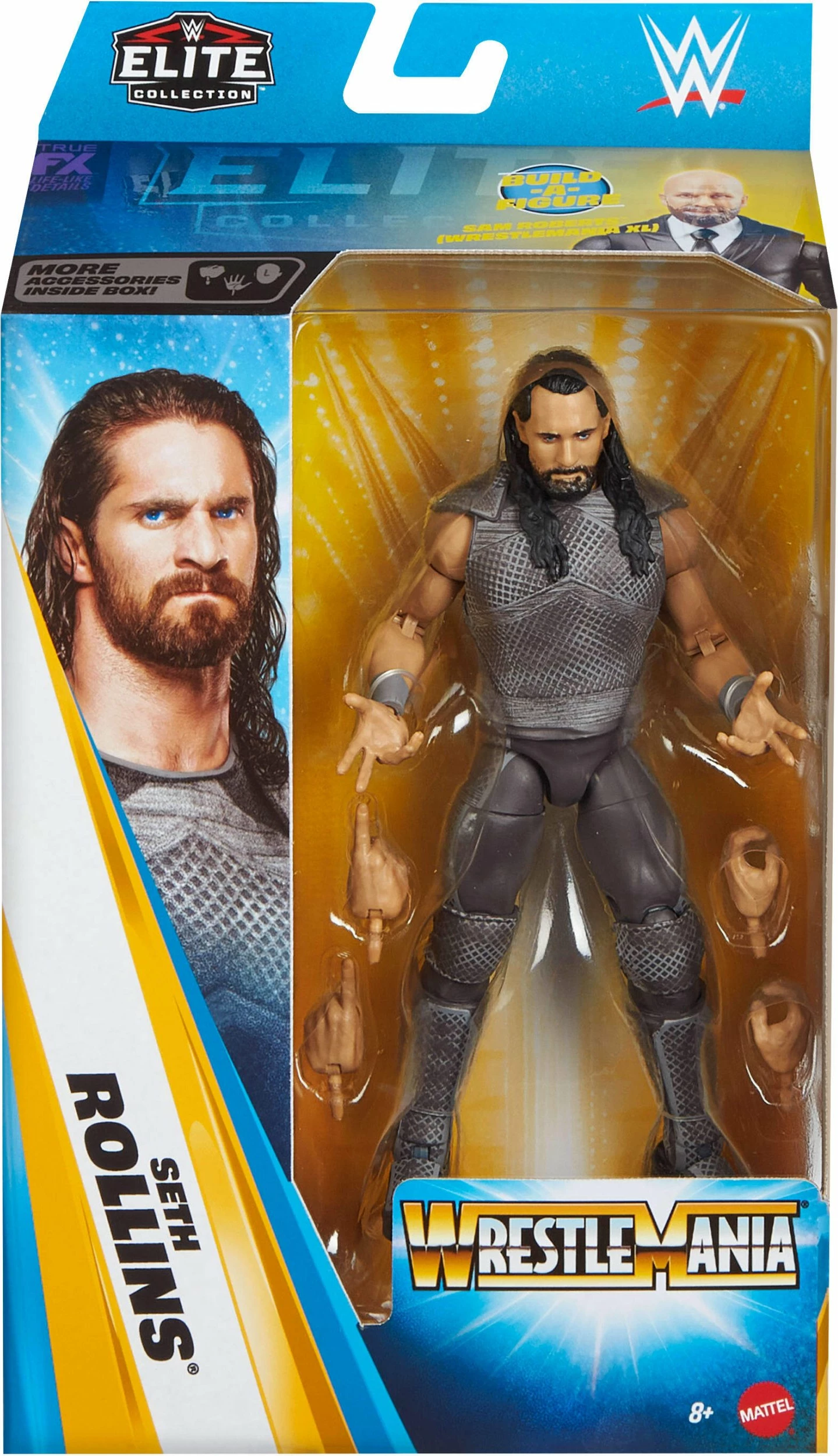 Figurinë aksioni WWE Mattel Seth Rollins JHX75 me aksesorë